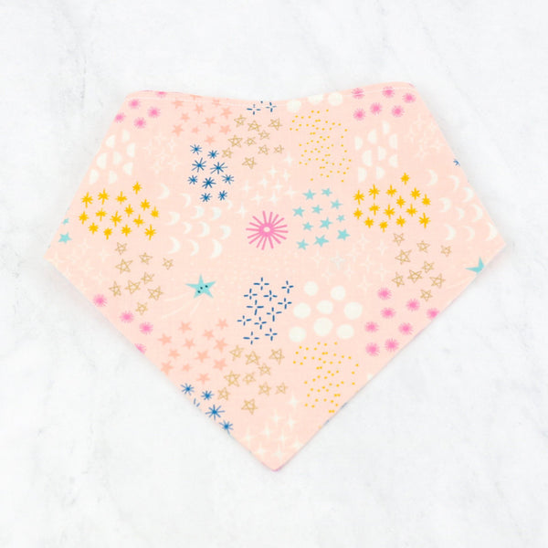 peach moon stars dog bandana