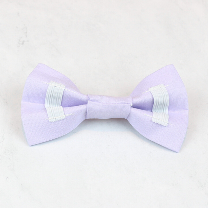 Solid Lavender Dog Bow Tie