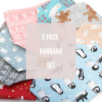 CHRISTMAS BANDANAS 5 PACK