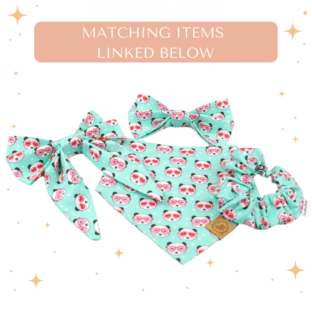 Mochi Love Panda Valentine Dog Sailor Bow