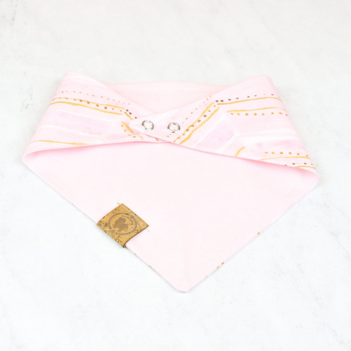 pink chevron dog bandana
