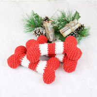 Dog Bone Crochet Toy
