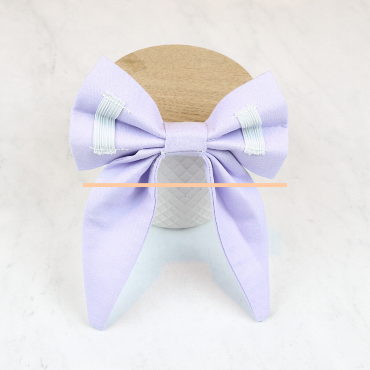 Solid Lavender Dog Sailor Bow