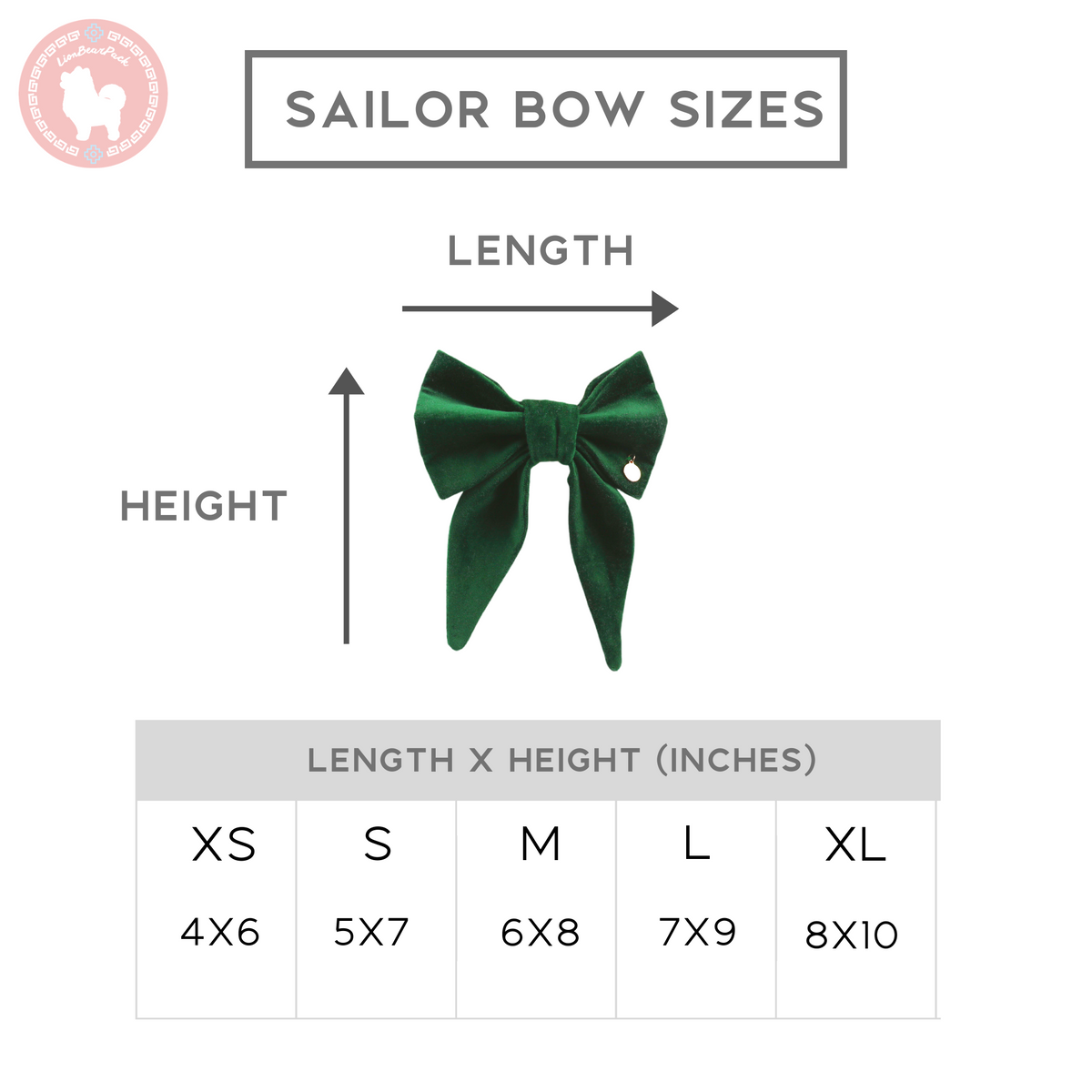 Green Velvet Dog Sailor Bow