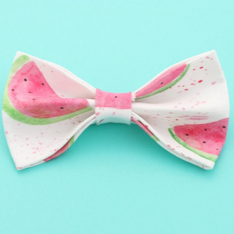 watermelon summer dog bow tie