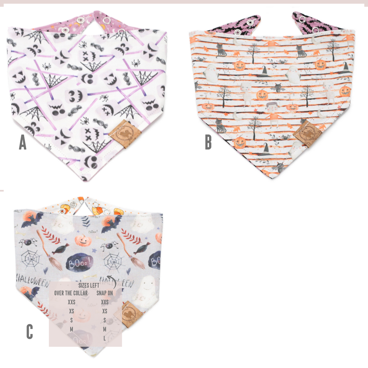 HALLOWEEN BANDANAS 3 PACK