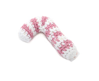 Pink Candy Cane Crochet Toy