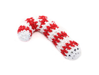 Red Candy Cane Crochet Toy