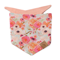 pink floral dog bandana