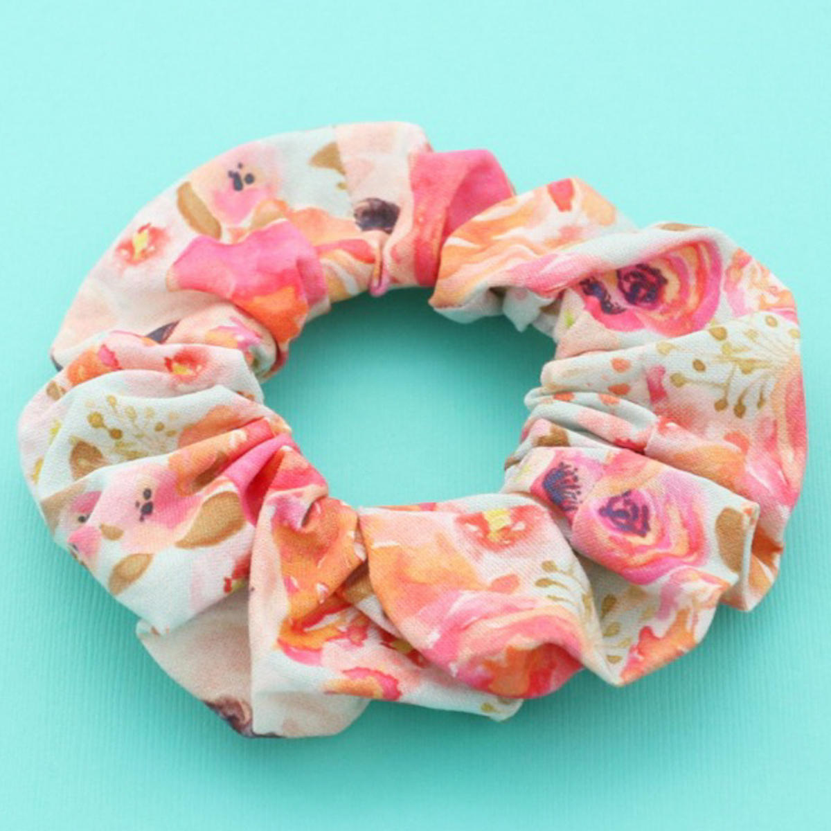 Pawrisian Floral Summer Scrunchie