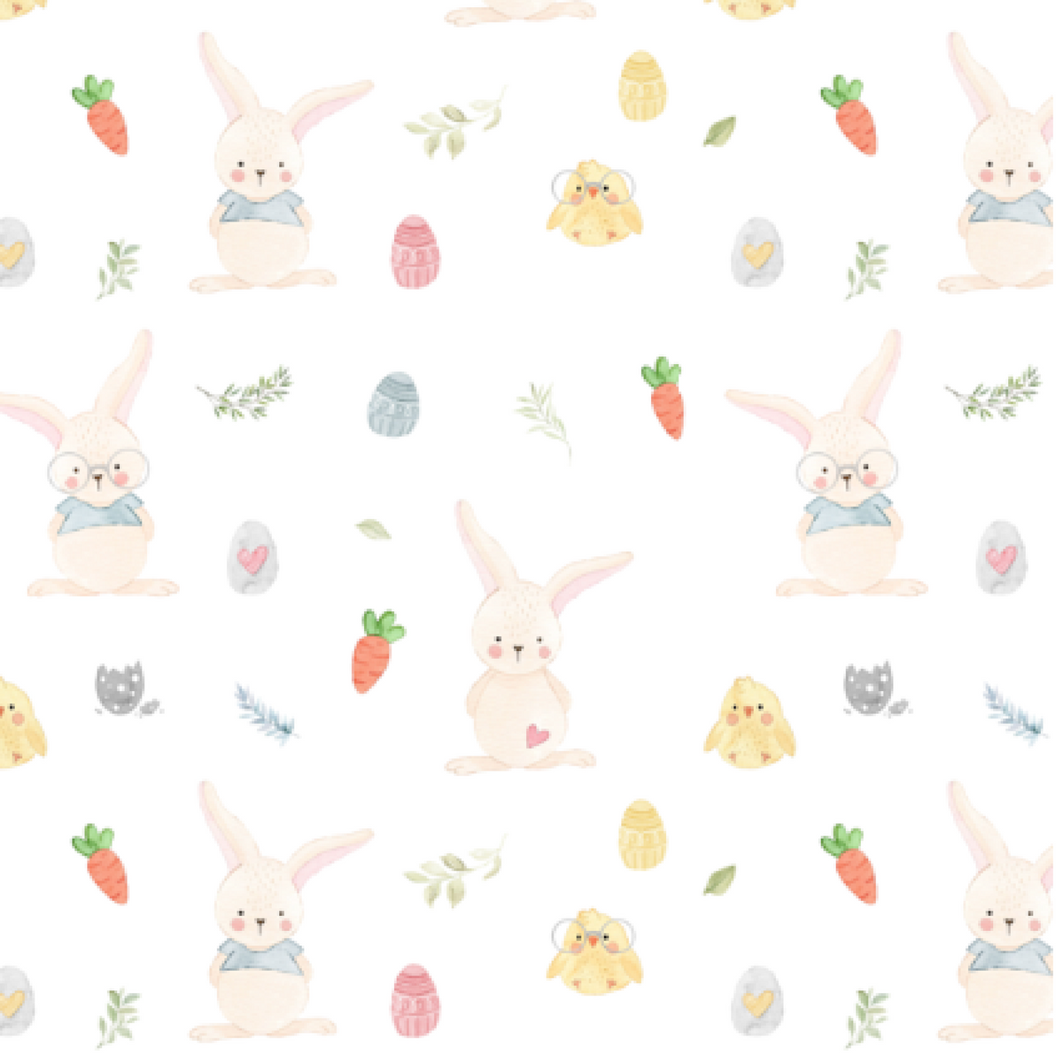Bunny Treats Easter Scrunchie
