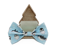 Winter Wonder Dog Bow Tie I Christmas Dog Bow Tie