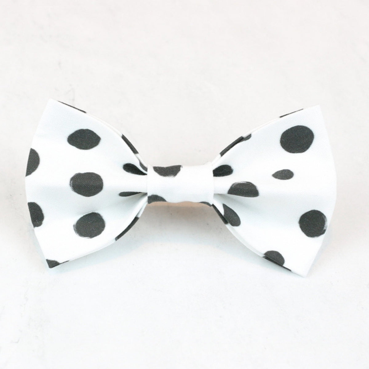 black dots boho dog bow tie
