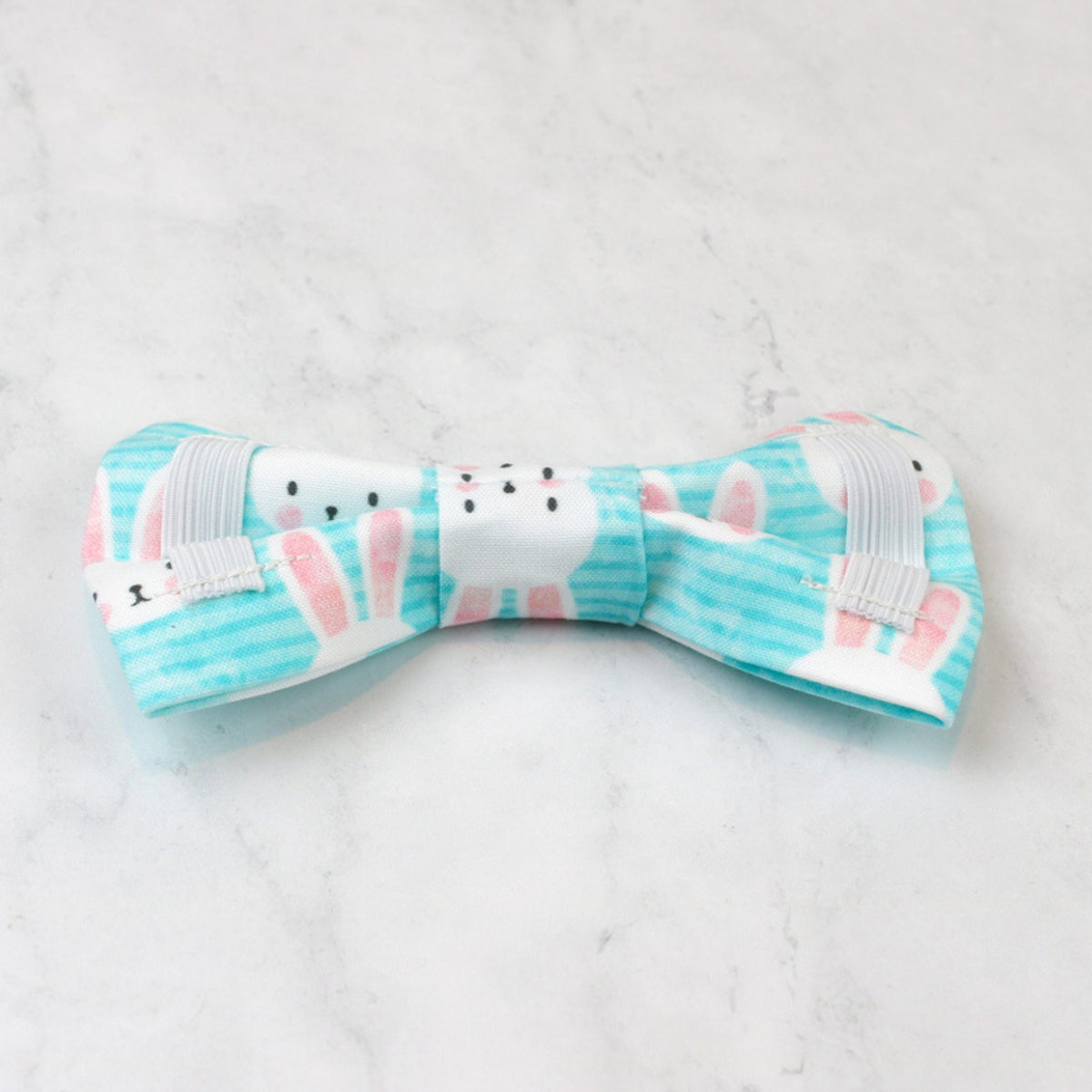 blue bunny easter dog bow tie