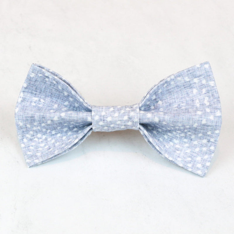 light blue boho dog bow tie