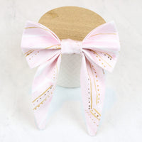 light pink boho dog sailor bow
