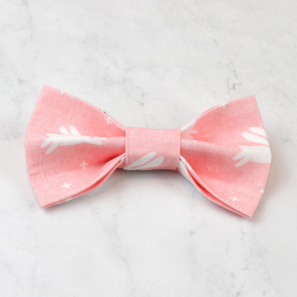 pink bunny dog bow tie