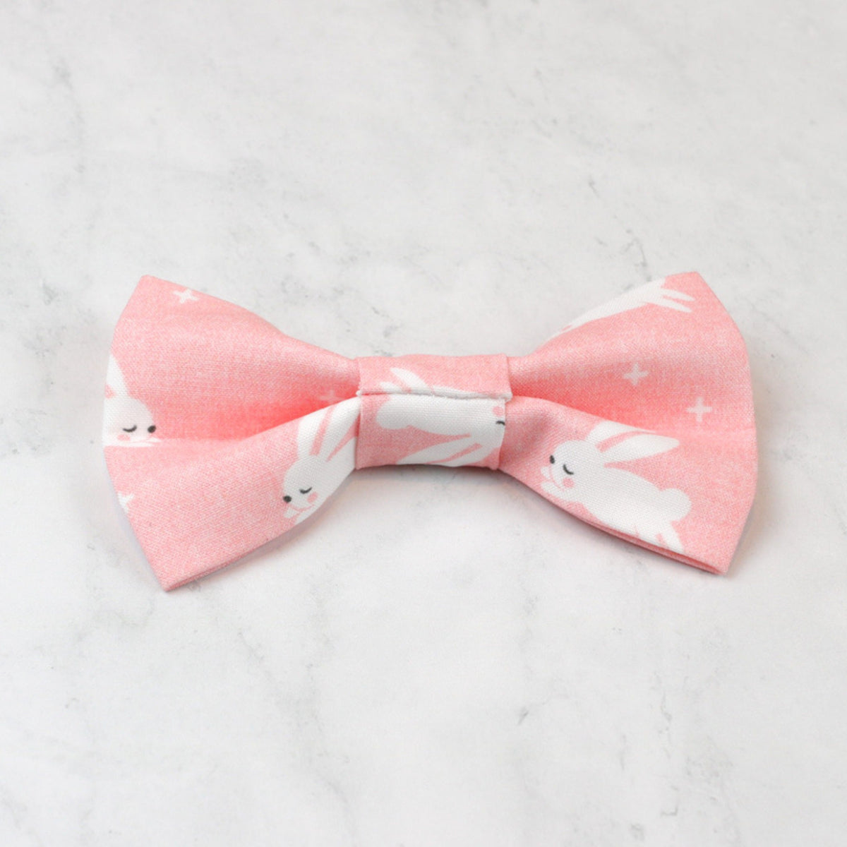 pink bunny easter dog bowtie