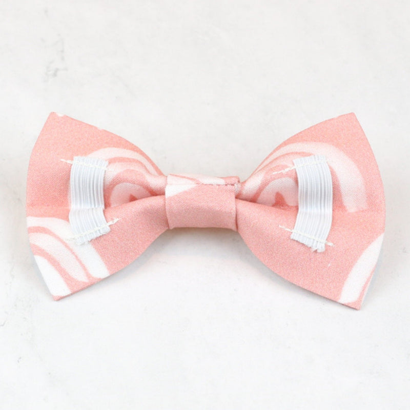 pink boho dog bow tie